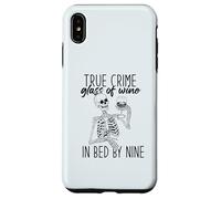 Carcasa para iPhone XS MAX Verdadero Crime Copa DE Vino EN LA Cama por Nueve Esqueleto Fan Meme