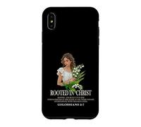 Carcasa para iPhone XS MAX Verso bíblico Cristiano de Rooted In Christ Lovely Lady & Lilly