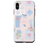 Carcasa para iPhone XS MAX Verso bíblico Rosa Pastel Cristiano fe Religiosa Floral