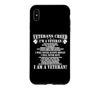 Carcasa para iPhone XS MAX Veteran’s Creed I’m Veteran T-Shirt