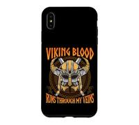 Carcasa para iPhone XS MAX Viking Blood Runs Through my Veins Norse Nordic Mythology