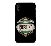 Carcasa para iPhone XS MAX Vino Diciendo Amante Vino Everything Happens For A Riesling