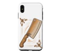 Carcasa para iPhone XS MAX Vintage Butcher Cleaver Meat Cutter Retro Shop