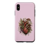 Carcasa para iPhone XS MAX Vintage Dark Academia Hongo Helecho Botánico Corazón