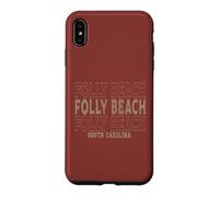 Carcasa para iPhone XS MAX Vintage Folly Beach Carolina del Sur