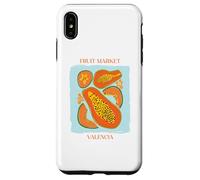 Carcasa para iPhone XS MAX Vintage Fruit Papaya Flower Botanical Cottagecore Fruit