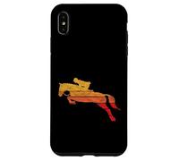 Carcasa para iPhone XS MAX Vintage Horse Rider Girl 80s Hunter Jumper