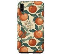Carcasa para iPhone XS MAX Vintage Orange Fruit and Blossom Botanical Pattern