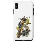 Carcasa para iPhone XS MAX Vintage Pileated Pájaro Carpintero pájaros ilustración Hombres y Mujeres