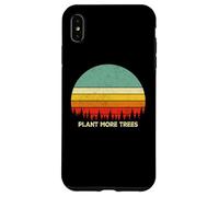 Carcasa para iPhone XS MAX Vintage Retro Style 80s Happy Pine Trees Plant More Trees