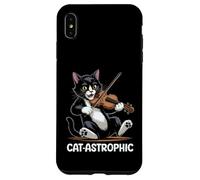 Carcasa para iPhone XS MAX Violín Gato Música Clásica Violinista Gatito Violinista