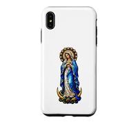 Carcasa para iPhone XS MAX Virgen María Inmaculada Concepción Gótico Mosaico Icono Arte