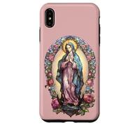 Carcasa para iPhone XS MAX Virgin Mary Blessed Christian Women Mexican Religious Art