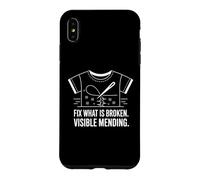 Carcasa para iPhone XS MAX Visible Mending Fija lo Que es un Arte de Costura Roto