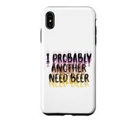 Carcasa para iPhone XS MAX Visión borrosa Probablemente una Necesidad Beber Cerveza Día del Padre