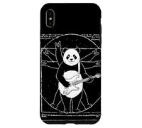 Carcasa para iPhone XS MAX Vitruvian Rock Panda, Leonard da Vinci, Arte, Music, diversión
