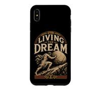 Carcasa para iPhone XS MAX Viviendo El Sueño Divertido Sísifo Trabajo Sarcasmo Trabajo Aburrido