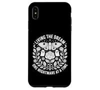 Carcasa para iPhone XS MAX Viviendo el sueño una Pesadilla a la Vez Divertido gótico Vintage