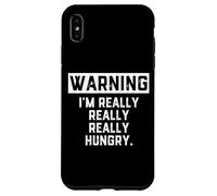 Carcasa para iPhone XS MAX Warning: I'm Really Really Really Hungry Funny Food Dad Joke