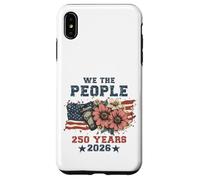 Carcasa para iPhone XS MAX We The People 250 Years 2026 Patriotic Floral USA Flag