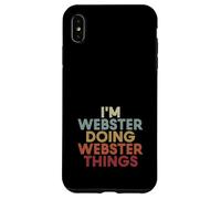 Carcasa para iPhone XS MAX Webster Name Webster Personalized Name First Given