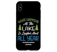 Carcasa para iPhone XS MAX What Happens At The Lake Is Laughed About All Year