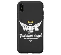 Carcasa para iPhone XS MAX Wife Is My Angel She Watches Over Me In Memory