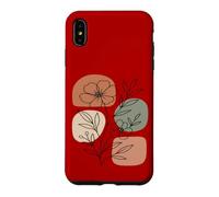 Carcasa para iPhone XS MAX Wildflower Line Art Abstract Botanical Mid Century