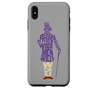 Carcasa para iPhone XS MAX Willy Wonka and The Chocolate Factory Text Silhouette