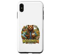 Carcasa para iPhone XS MAX Wisconsin Granja Oso Campo Naturaleza Cosecha
