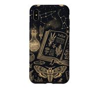 Carcasa para iPhone XS MAX Witchy Celestial Moon Phase Spellbook Dark Magic Book Lovers