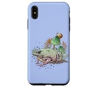 Carcasa para iPhone XS MAX Womens Girls Cottagecore Magical Frog Toad Snail Goblincore