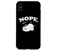 Carcasa para iPhone XS MAX Womens Kids Boys Funny Hen Kawaii Nope Chicken Lover
