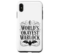 Carcasa para iPhone XS MAX Worlds Okayest Warlock Humor Fantasía Diseño