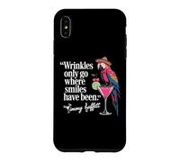 Carcasa para iPhone XS MAX Wrinkles Only Go Where Smiles Have Been Cute Parrot Mexican