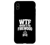 Carcasa para iPhone XS MAX WTF ¿Dónde está la leña Hilarante Humor de Camping