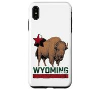 Carcasa para iPhone XS MAX Wyoming Cowboy State Buffalo - Camiseta Vintage