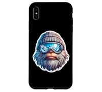 Carcasa para iPhone XS MAX Yeti Skiing: Abominable muñeco de Nieve, Esquiador, estación de esquí de montaña