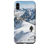 Carcasa para iPhone XS MAX Yeti Snow Mountain Peak - Gráfico Misterioso de Criatura Oculta