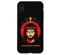 Carcasa para iPhone XS MAX Yo Soy La Luz del Mundo Juan 8:12 Jesús Versículo Bíblico Arte