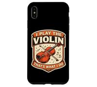 Carcasa para iPhone XS MAX Yo toco el violín eso es lo Que Hago Profesor Violinista Vintage