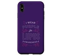 Carcasa para iPhone XS MAX YO Uso Morado para Lupus Conciencia SLE Meme