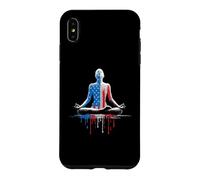 Carcasa para iPhone XS MAX Yoga Yogi Mediación Zen Bandera Americana USA Drip Graffiti