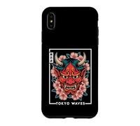 Carcasa para iPhone XS MAX Yokai Oni Máscara Facial Diablo Demonio Japonés Tatuaje Máscara Oni