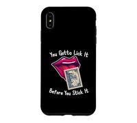 Carcasa para iPhone XS MAX You Gotta Lick It Before You Stick It Funny Adult Joke