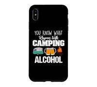 Carcasa para iPhone XS MAX You Know What Rhymes with Camping Alcohol Lover