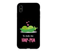 Carcasa para iPhone XS MAX You Make Me HAP-Pea Heart Valentine Men Women Love Adult