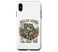 Carcasa para iPhone XS MAX Youre Weird Ill Keep You Raccoon Possum Tarot Valentines Day