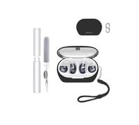 Carcasa para JBL Soundgear Clips Auriculares, toergy a prueba de golpes, impermeable, suave y delgada, cubierta de silicona con cordón, llavero y kit de limpieza, negro