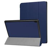 Carcasa para Lenovo TAB4 10.0 Pulgadas TB de x304 F Ultra Slim Carcasa Dura Función Wake & Sleep Función + Gratis Stylus Touch Pen Azul Azul